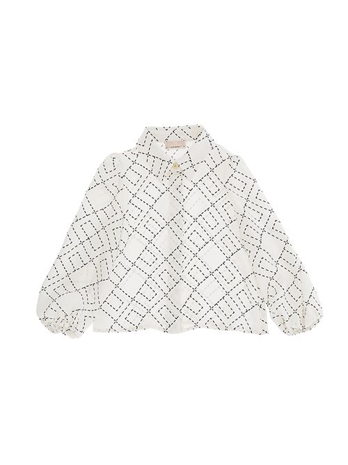 Camicia, bambina, logata. ELISABETTA FRANCHI | EGCA048 0 VI0400077